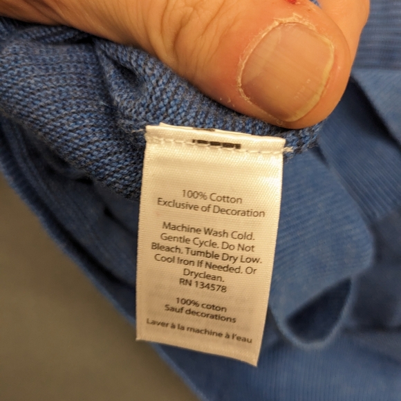 Vineyard Vines Mens Hamilton 1/4 Zip Sweater Blue Size XXL - Picture 8 of 10